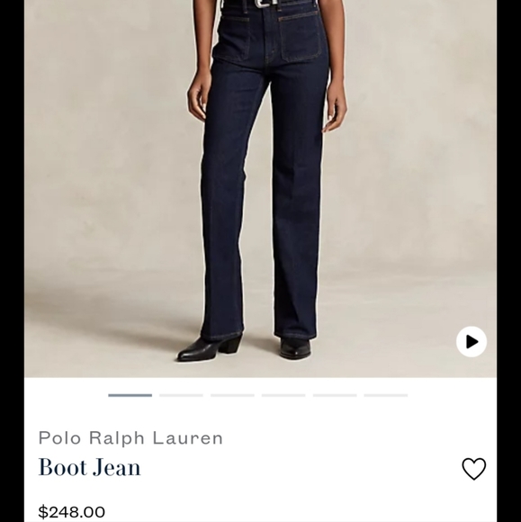 Polo Ralph Lauren Boot Jean sz28 EUC in a Medium dark wash. - Picture 5 of 14